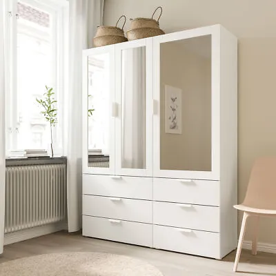 IKEA RIDABU Mirror Door 40x120 Cm White • £37.75