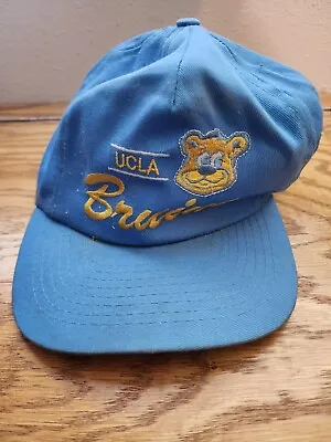 Vintage UCLA Bruins Bear Cap Hat Snapback Blue • $22.99