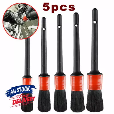 5pcs Dashboard Car Detailing Wheel Detail Brushes Crevice Dust Cleaning Engine • $11.55