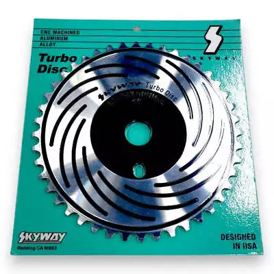 SKYWAY - Turbo Disc 44T Sprocket In BLACK - Old School Bmx • $149