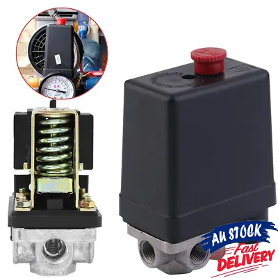 Air Compressor Switch 90 PSI-125 PSI Control Valve Heavy Duty Pressure 20A AU • $17.49