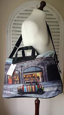 BNWT Paul Smith Large  Mini Kings Cross  Print Canvas Holdall (RRP £475) • £289