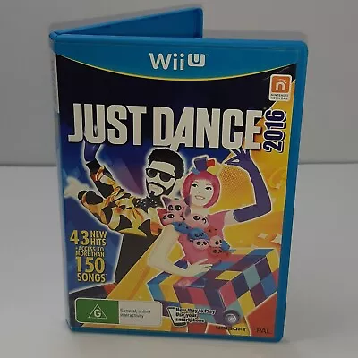 Just Dance 2016 Nintendo Wii U Disc In Great Condition Manual Included  • $15.95