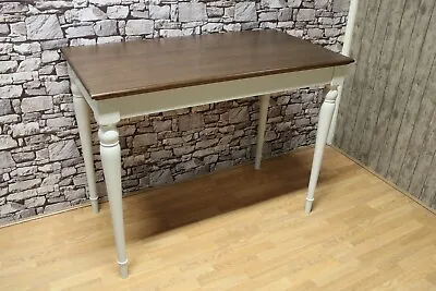 New Light Grey & Walnut Breakfast Bar Dining Table 122 X 65cms *Furniture Store* • £215