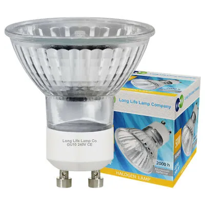 £11.99 • Buy 10 X GU10 Halogen Bulbs Lamp 50W GU10 Bulbs 240V