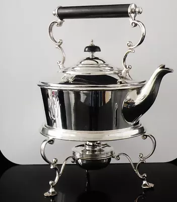 Sterling Silver Spirit Kettle Burner & Stand James Dixon & Sons Ltd 1904 • $2294.15