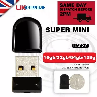 Mini USB 2.0 Flash Memory Stick Pen Thumb Key Drive 4/8/16/32/64/128/256GB  • £9.99