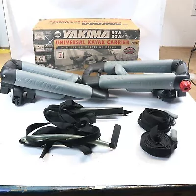 YAKIMA BOW DOWN UNIVERSAL 1 BOAT KAYAK CARRIER WITH STRAPS YAKIMA# 04042 W/BOX • $89.97