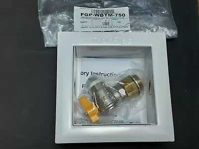 Omega Flex Fgp-wbtm-750 3/4  Tracpipe Metal Wall Box W/ Ball Valve Gas New • $80