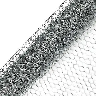 Garden Galvanised Chicken Wire Rabbit Wire Hexagonal Mesh Fencing 5mx0.6mx13mm • £8.75