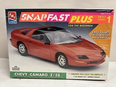 1/25 Chevy 1993 Camaro Z/28 Red Car Snapfast Plus Model Kit #6783 New AMT ERTL • $28