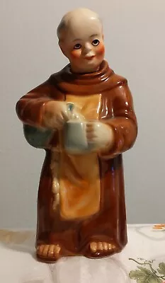 Vintage Figural Monk Priest Friar Tuck Man Liquor Decanter Bottle West Germany  • $30