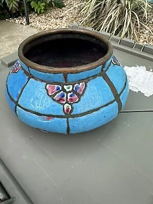 Islamic Enameled Copper Pot/bowl. Vintage • $40