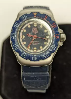 Vintage TAG Heuer Swiss Made Blue 200 Meters Wristwatch Working • $79.99