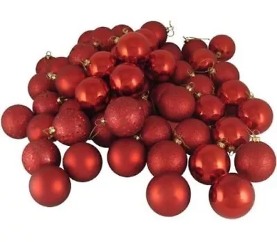 Christmas Ornament Balls23pcs 1.57nch Mini Christmas Tree Decoration 4CM Red • $10