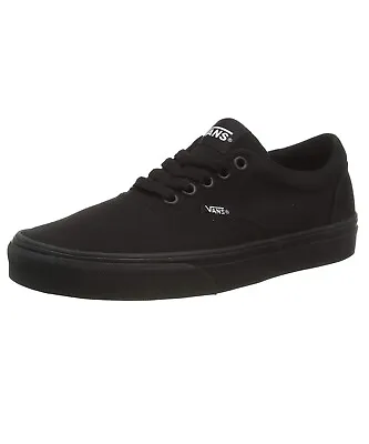 VANS Doheny Mens Canvas Skater Trainers Shoes Lace Up Plimsolls Black • £50.99