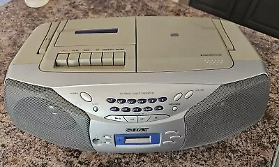 Vintage Sony Cassette Radio CD Mega Bass Boom Box CFD-S26 All TESTED PERFECT • $65