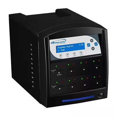 1-7 Vinpower SD MicroSD Secure Digital Card Flash Duplicator Copy SDSHARK-7T-BK • $625