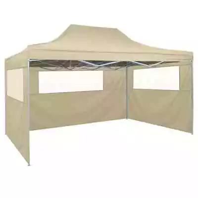 VidaXL Foldable Tent With 3 Walls 3x4.5M Cream • $301.43