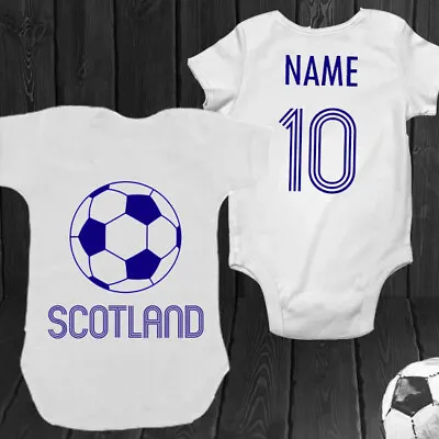Scotland Football Personalised Bodysuit Babygrow Romper Boys Girls Gift • £9.99