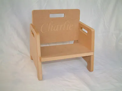DIY Baby Toddler Chair Personalisable With ANY Text! Perfect Christmas Present! • £22.99