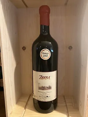 RARE Empty 3 Liter Bottle Of Zanna Illuminatti Montepulciano 1993 • $59.95