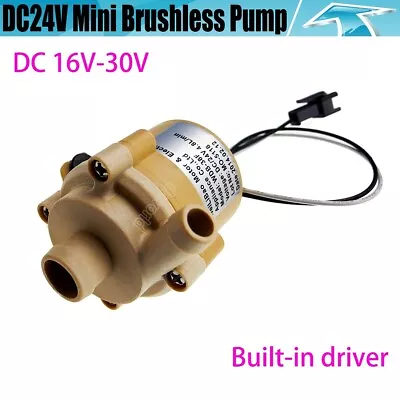 Brushless Micro Water Pump DC 24V Circulation Hot Water Pump Built-in Driver FY • $9.99
