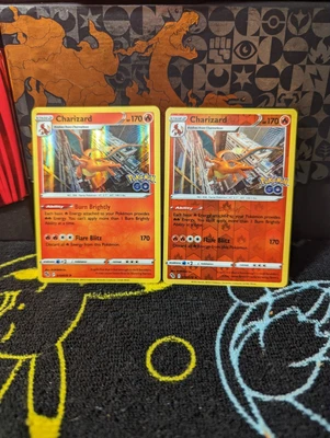 $1.29 • Buy Pokémon TCG Charizard Pokemon GO 010/078 Holo & Reverse Holo Rare Bundle