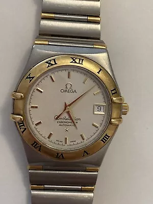 Pre Owned OMEGA Constellation Two-Tone 18k Automatic Chronometer Mens Watch • $1985