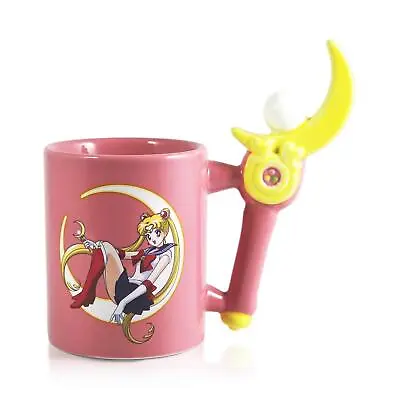 Sailor Moon 13 Ounce Sculpted Wand Handle Ceramic Mug • £23.66