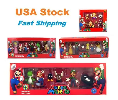 Super Mario Mini Figures Collection Sets Multiple Styles Karts Cake Toppers • $9.99