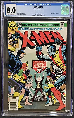 X-MEN #100 - CGC 8.0 - Classic Cover OLD Vs. NEW Team • $230