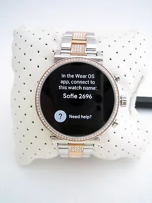 Michael Kors Access Sofie Womens Smart Watch Mkt5064 Stainless Steel Genuine • $68.37