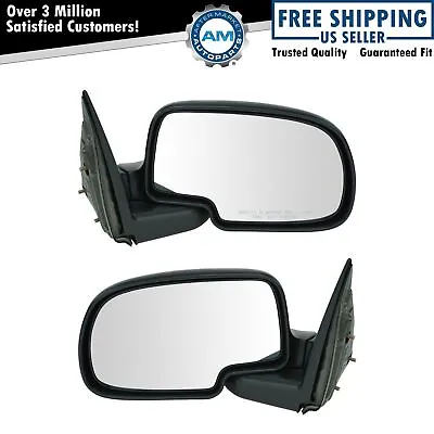 Pair Manual RH  LH Side View Mirrors For 99-07 Chevy Silverado GMC Sierra 1500 • $65.20
