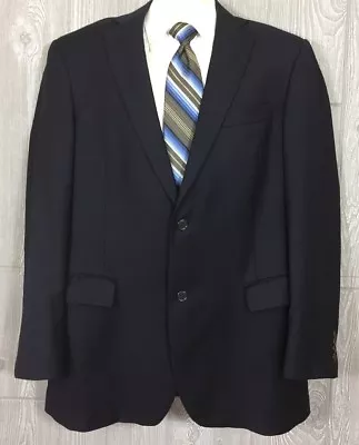 Recent Hart Schaffner Marx Mens Navy Wool Blazer Sport Coat 42 Long (t8) • $40