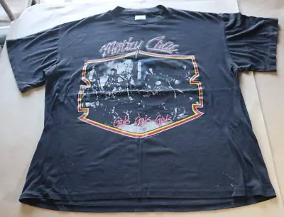 Rare Vintage 1987 Motley Crue Girls Girls Girls La California T-shirt Xl Tour • $247.90