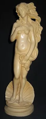 VENUS On The Half Shell Statue By A. Santini Italy NORLEANS Exquisite Details • $49.99