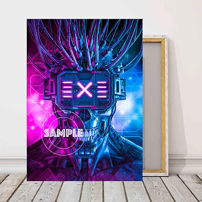 Cyberpunk Gaming Canvas Picture Fantasy Gaming Cyberpunk Wall Art Great Gifts #1 • £24.99