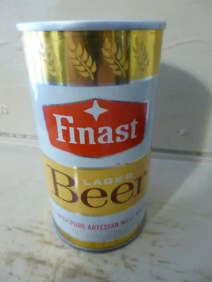 Finast Lager Wide Seam Steel Beer Can          -[empty Cans Read Desc.]- • $2.02