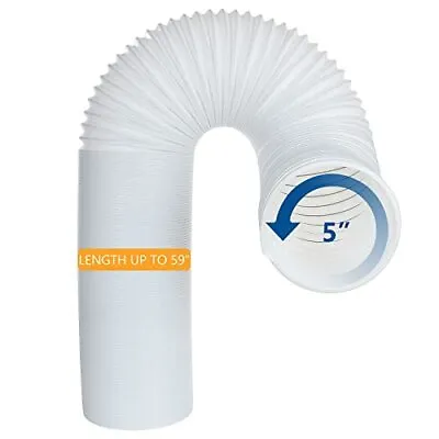 Portable Air Conditioner Universal Exhaust Hose 5 Inch Diameter 78 Inch Length • $29.11