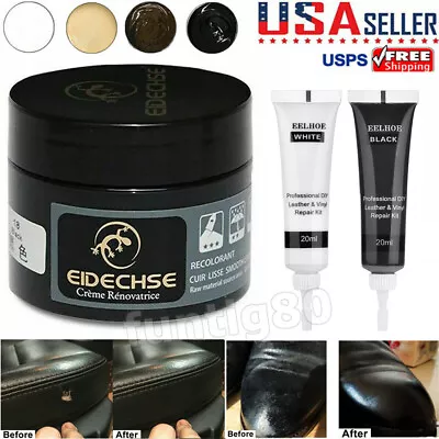 Car Leather Seat Repair Cream Leather Shoes Bags Sofa Scratch Hole Repair Gel US • $7.68