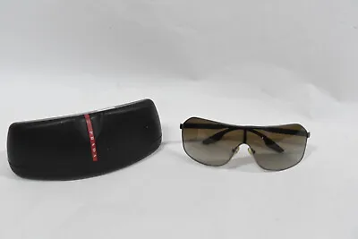 $189.95 • Buy PRADA Linea Rossa PS 53VS 7CQ1X1 Sunglasses Matte Gunmetal/Brown Gradient Lens