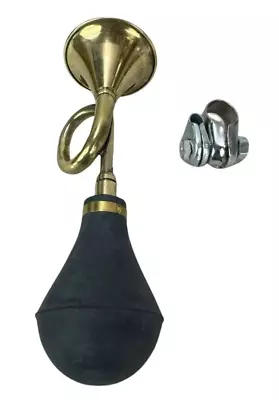 Vintage Car Horn Brass Small Taxi & Bicycle Mini Bulb Horn Antique Decor • $43.99