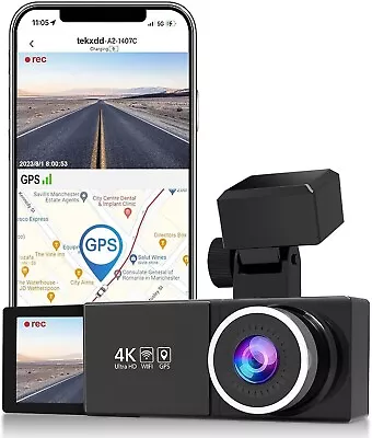 4K WiFi Dash Cam K308 4K With WiFi GPS Front 4K/2.5K Dash Camera For Cars3.16 • $145.99