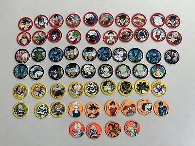 DBZ Tazo Lot - Dizks - 51 Standard - 10 FLURO - VERY RARE - Series 1 (61 Total) • $120