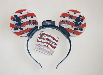 Disney Parks Mickey Mouse Americana 4th Of July Light Up Glow Ears Headband • $22.99