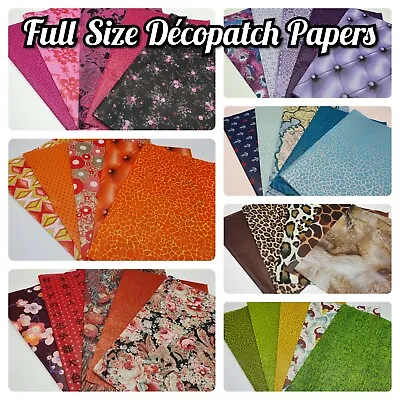 £7.95 • Buy  Decopatch, Decoupage Paper Collection Packs *** 5x FULL SIZE SHEETS ***
