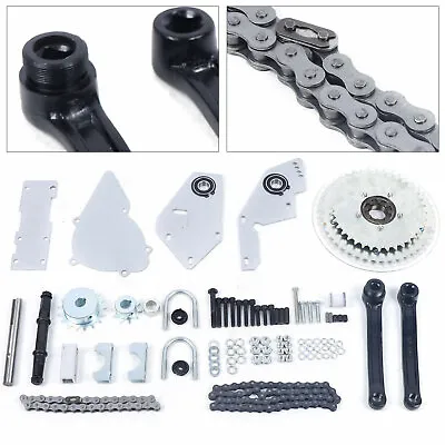 Shifter Kit Jackshaft Kit 415 Chain 66cc 80cc Gas 2-stroke Bicycle Silver  • $76