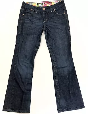 FREESTYLE Revolution 32W 32L Elvis Boot Cut Stretch Denim Blue Jeans Women Sz L • $17.79