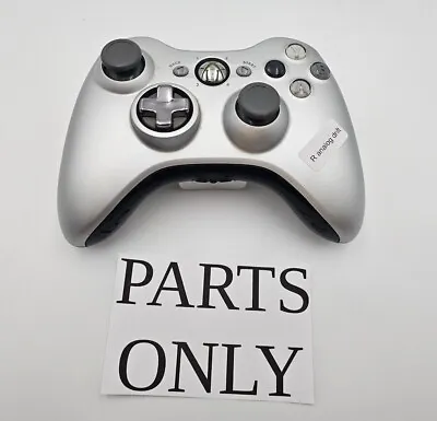 $14.99 • Buy **PARTS/REPAIR** Microsoft XBOX 360 Wireless Controller Special Edition Silver 